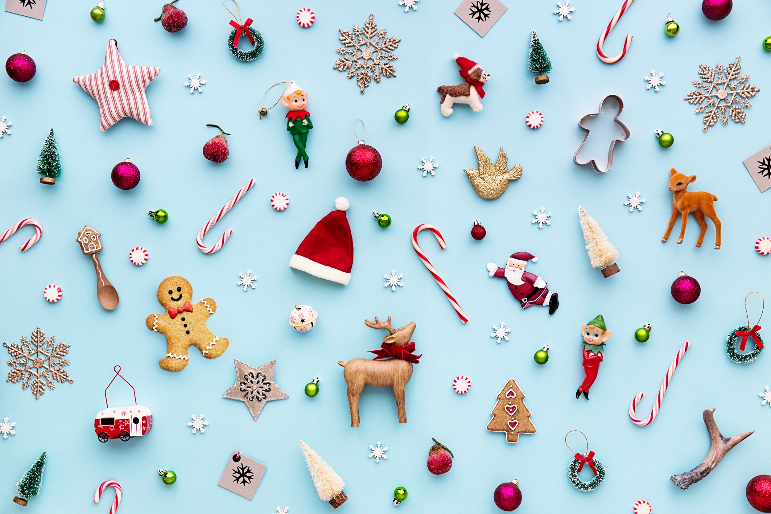 assorted christmas ornaments